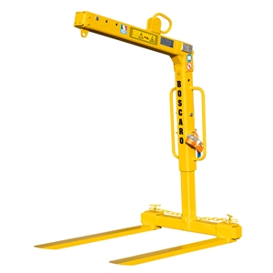 Telescopic automatic pallet fork
